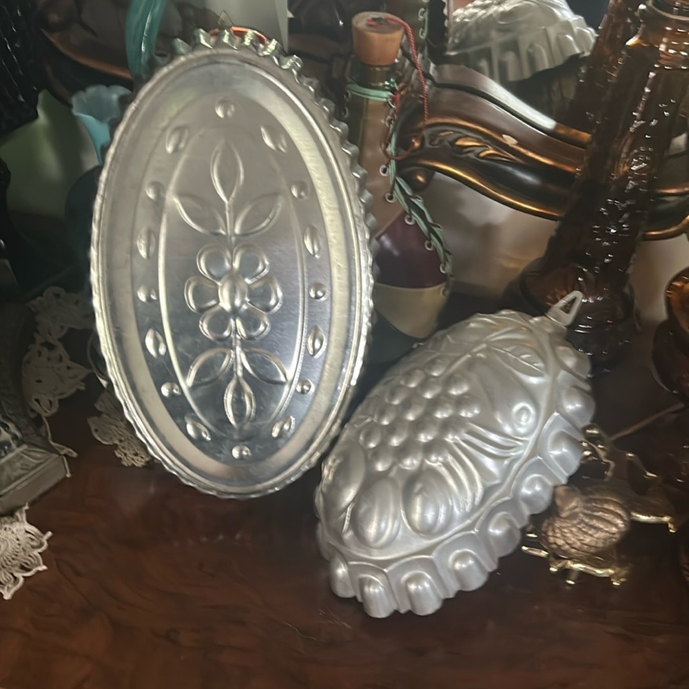 Vintage Silver Aluminum Molds